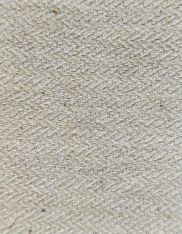 Maya Hemp/Cotton Canvas Fabric 300 – 310 GSM 63 Inches Greige Dobby Weave SKU FW059